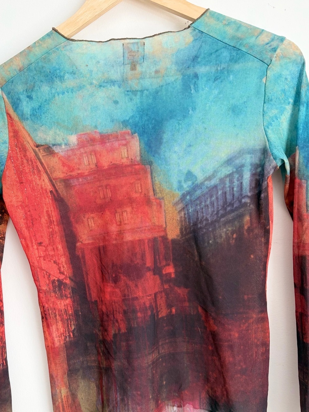 Aventures des Toiles - Sheer Cityscape Mesh Top - Artcore M - Picture 5 of 6